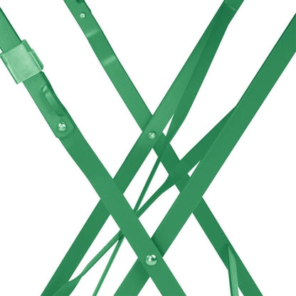 Bolero Perth Forest Green Pavement Style Steel Table Square 600mm hz366