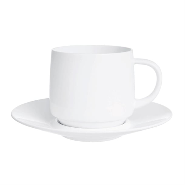 Arcoroc Intensity White Baril Cups 190ml (24 Pack) hz446