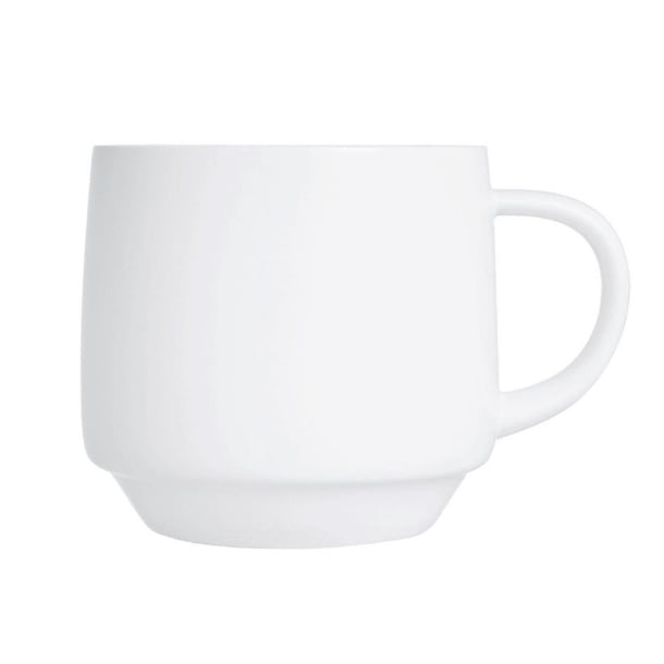 Arcoroc Intensity White Baril Cups 190ml (24 Pack) hz446