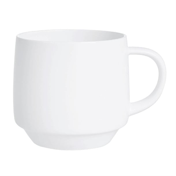 Arcoroc Intensity White Baril Cups 250ml (24 Pack) hz447