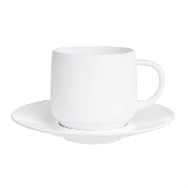Arcoroc Intensity White Baril Cups 250ml (24 Pack) hz447