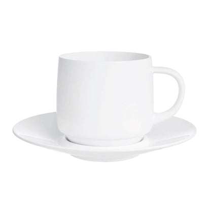 Arcoroc Intensity White Baril Cups 250ml (24 Pack) hz447