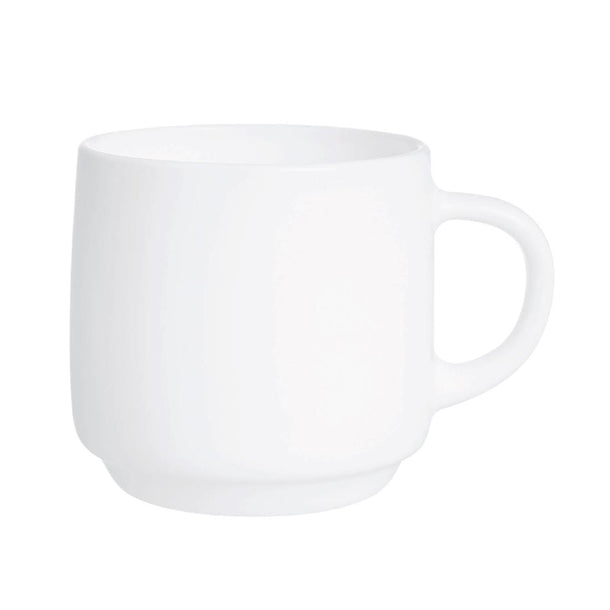 Arcoroc Intensity White Baril Cups 90ml (24 Pack) hz448