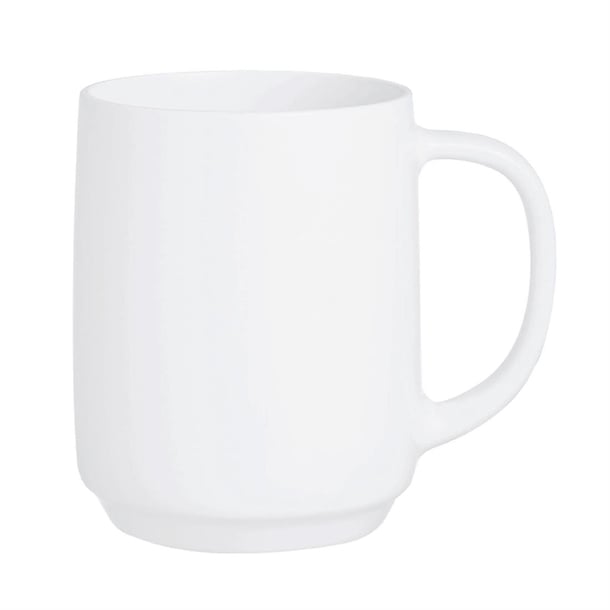 Arcoroc Intensity White Baril Mugs 290ml (24 Pack) hz449