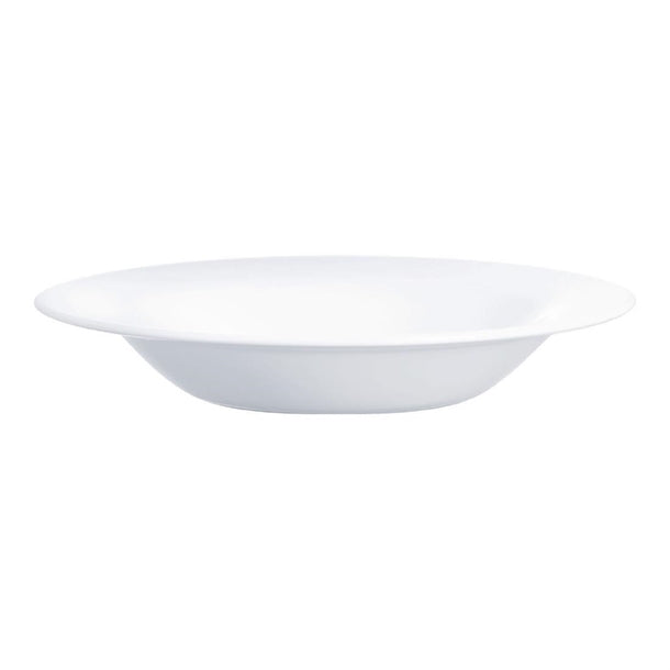 Arcoroc Intensity White Soup Plates 220mm (24 Pack) hz458