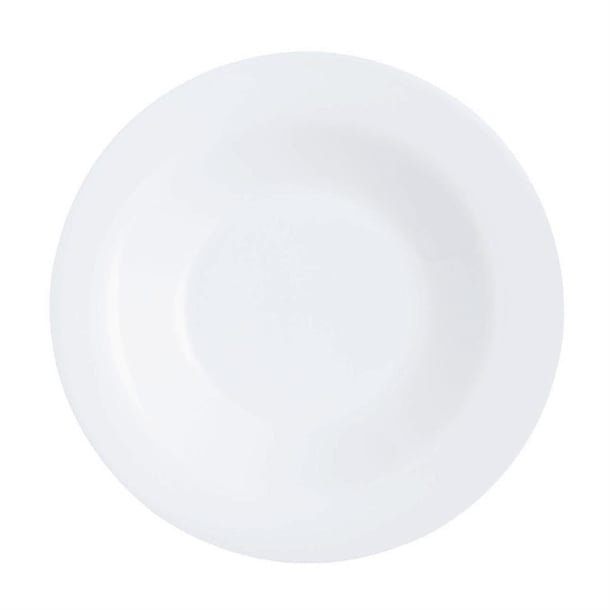 Arcoroc Intensity White Soup Plates 220mm (24 Pack) hz458