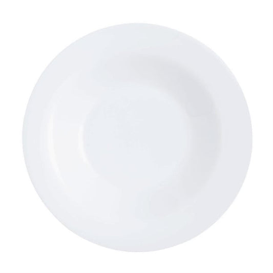 Arcoroc Intensity White Soup Plates 220mm (24 Pack) hz458