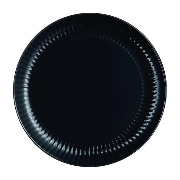 Luminarc Cottage Black Dinner Plates 250mm (24 Pack) hz474