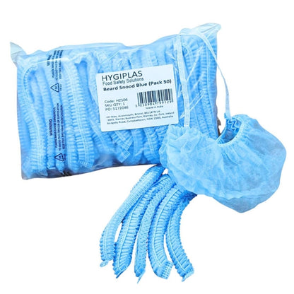 Hygiplas Beard Snoods - Blue (50 Pack) hz506