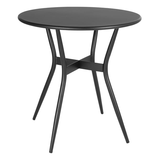 Bolero Santiago Outdoor Table Black 690mm hz599