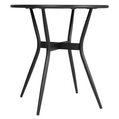 Bolero Santiago Outdoor Table Black 690mm hz599