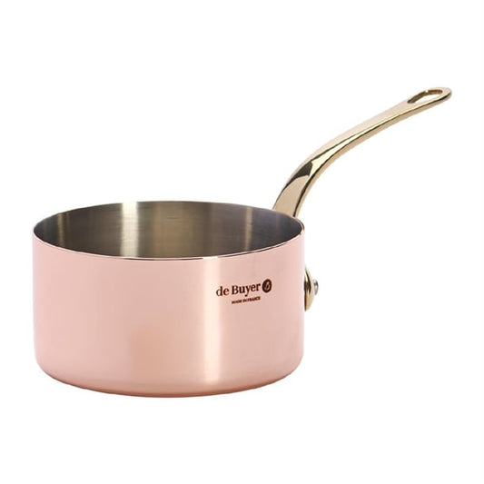De Buyer Inocuivre Mini Saucepan with Brass Handle 10cm hz618