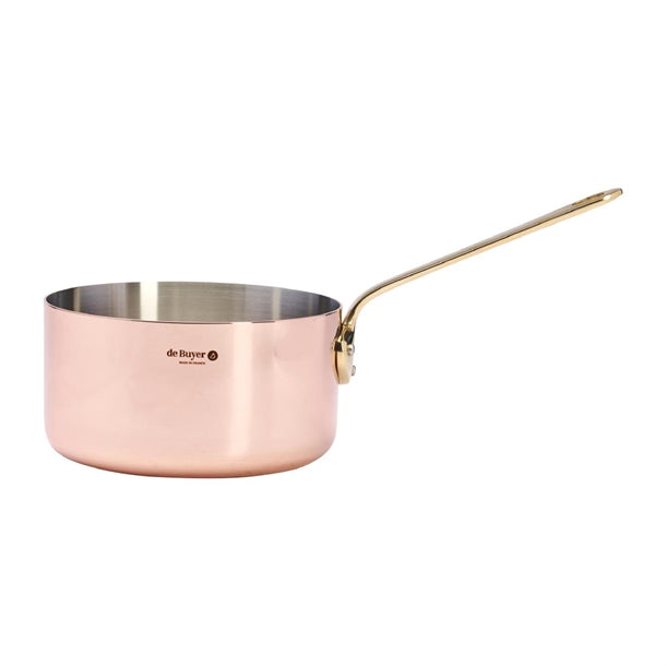 De Buyer Inocuivre Saucepan with Brass Handle 18cm hz622
