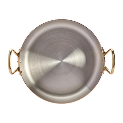 De Buyer Inocuivre Saute Pan with Lid Brass 28cm hz626