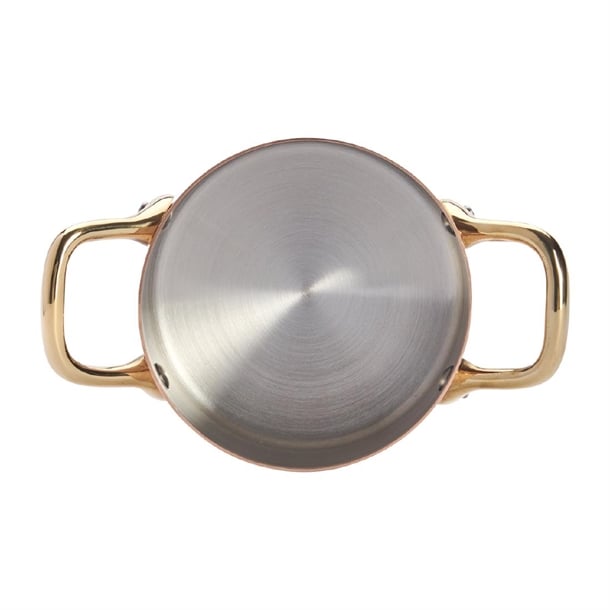 De Buyer Inocuivre Mini Saucepan with Brass Handles 10cm hz627