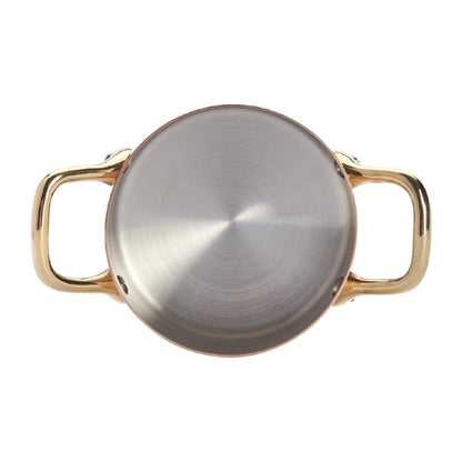 De Buyer Inocuivre Mini Saucepan with Brass Handles 10cm hz627