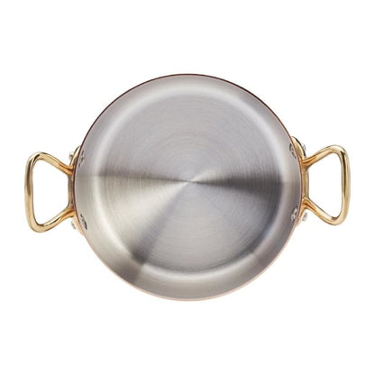 De Buyer Inocuivre Round Stewpan with Lid Brass 16cm hz628