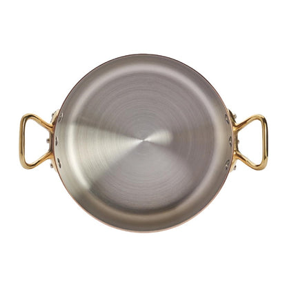 De Buyer Inocuivre Round Stewpan with Lid Brass 20cm hz629