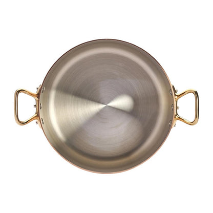 De Buyer Inocuivre Round Stewpan with Lid Brass 24cm hz630