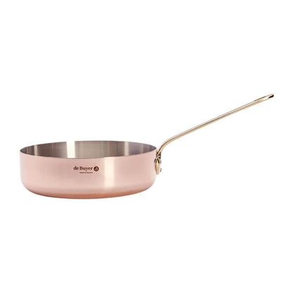 De Buyer Inocuivre Saute Pan Brass 24cm hz633