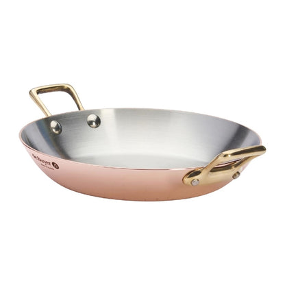 De Buyer Inocuivre Round Dish with Brass Handles 20cm hz636