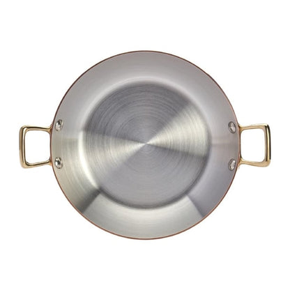 De Buyer Inocuivre Round Dish with Brass Handles 20cm hz636