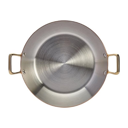 De Buyer Inocuivre Round Dish with Brass Handles 24cm hz637