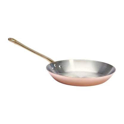 De Buyer Inocuivre Round Frying Pan with Handle Brass 20cm hz638