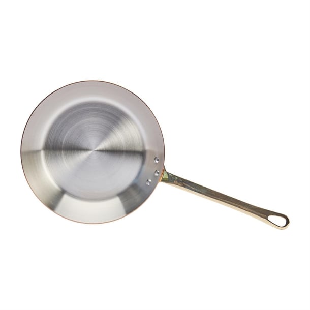 De Buyer Inocuivre Round Frying Pan with Handle Brass 20cm hz638