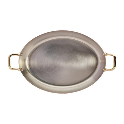 De Buyer Inocuivre Oval Dish with Brass Handles 32cm hz641
