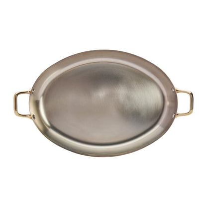 De Buyer Inocuivre Oval Dish with Brass Handles 36cm hz642