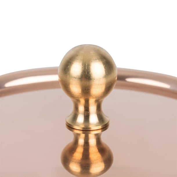 De Buyer Inocuivre Lid with Brass Handle 9cm hz644