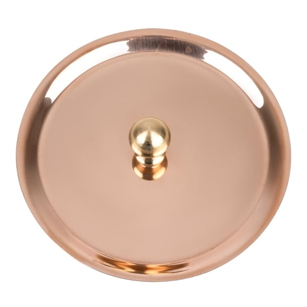 De Buyer Inocuivre Lid with Brass Handle 10cm hz645