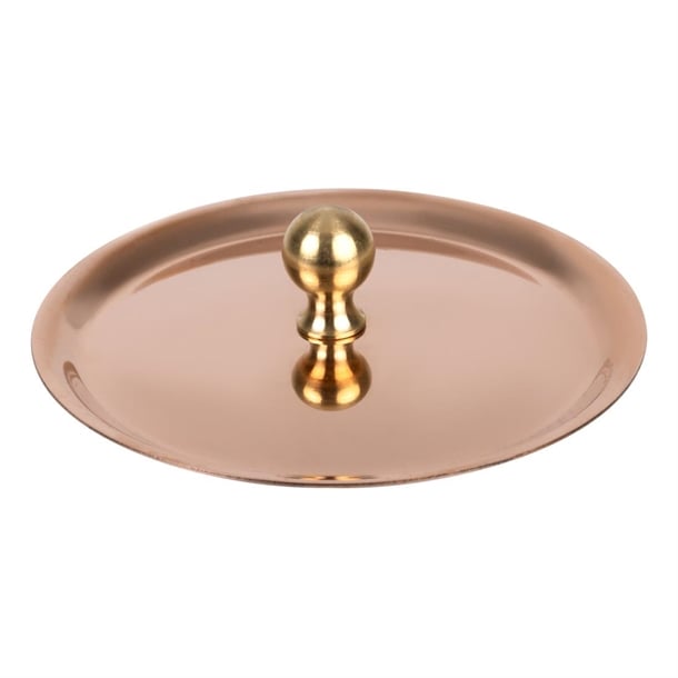 De Buyer Inocuivre Lid with Brass Handle 10cm hz645