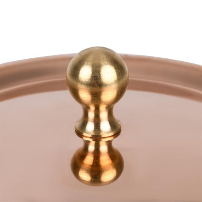 De Buyer Inocuivre Lid with Brass Handle 10cm hz645