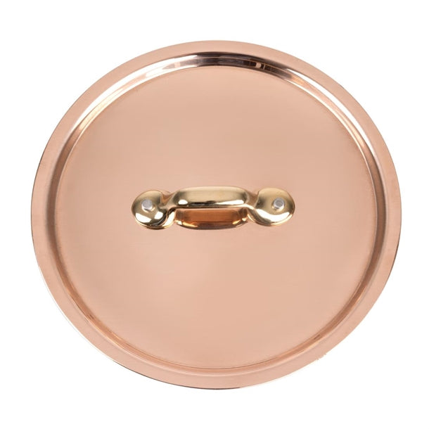 De Buyer Inocuivre Lid with Brass Handle 14cm hz647