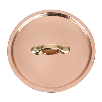 De Buyer Inocuivre Lid with Brass Handle 14cm hz647