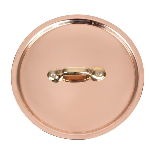 De Buyer Inocuivre Lid with Brass Handle 14cm hz647