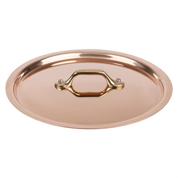 De Buyer Inocuivre Lid with Brass Handle 18cm hz649