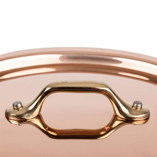 De Buyer Inocuivre Lid with Brass Handle 18cm hz649