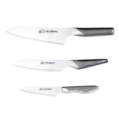 Global 40th Anniversary Limited Edition 3-Piece Knife Set hz829