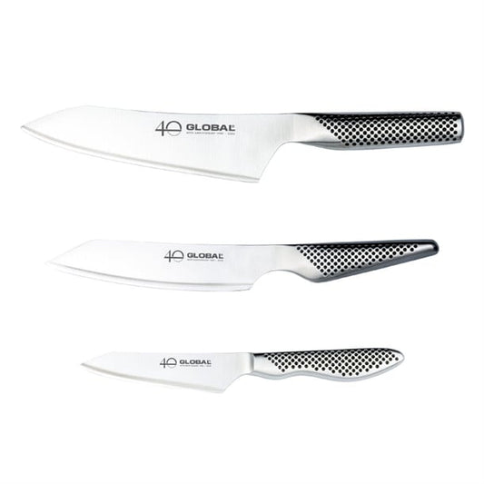 Global 40th Anniversary Limited Edition 3-Piece Knife Set hz829