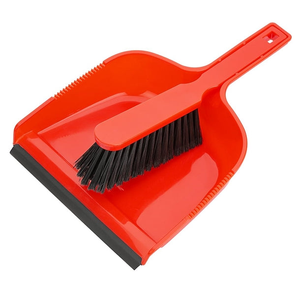 Jantex Dustpan & Brush Set - Red hz840