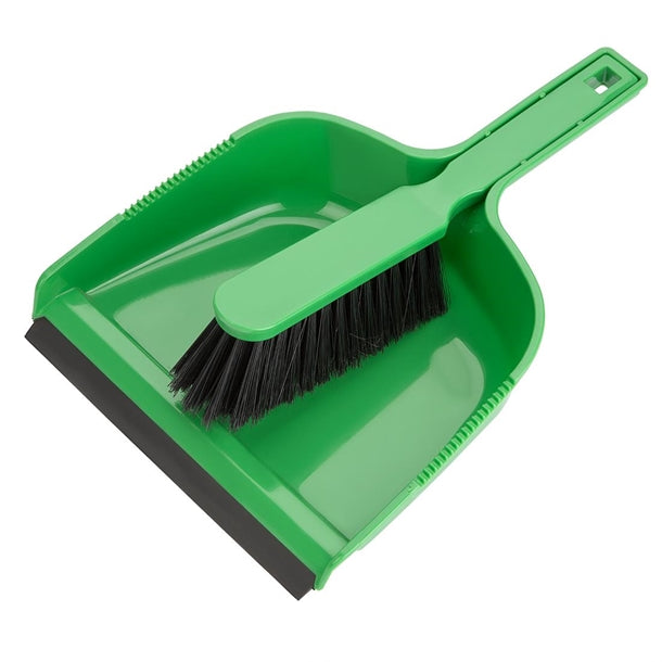 Jantex Dustpan & Brush Set - Green hz841