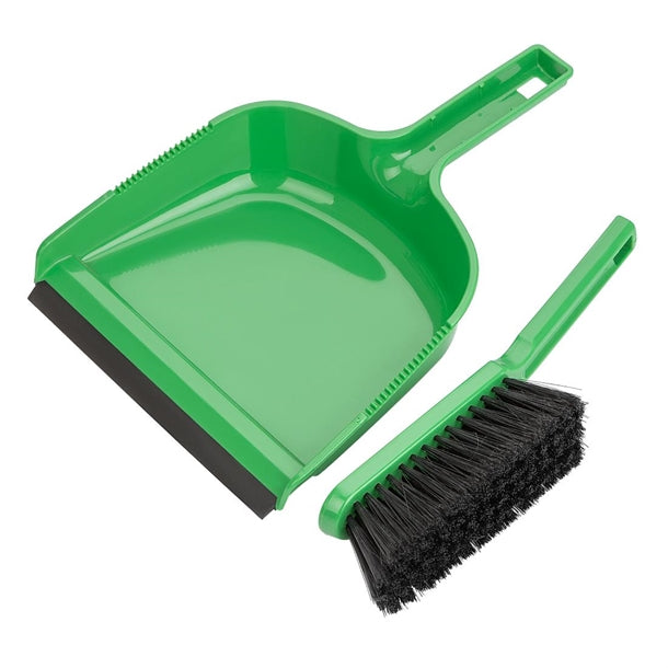Jantex Dustpan & Brush Set - Green hz841