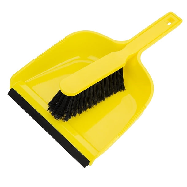 Jantex Dustpan & Brush Set - Yellow hz842