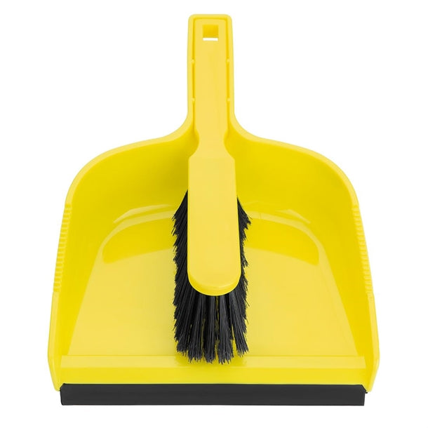 Jantex Dustpan & Brush Set - Yellow hz842
