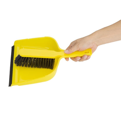 Jantex Dustpan & Brush Set - Yellow hz842