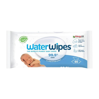 Water Wipes Sensitive Baby Wipes 60 Wipes (6 Pack) hz851