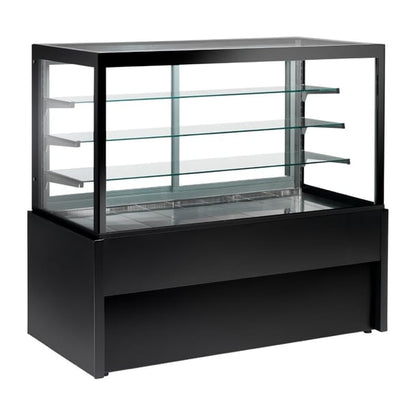 Zoin Kristall Free Standing Heated Merchandiser Black 1200mm hz873-120